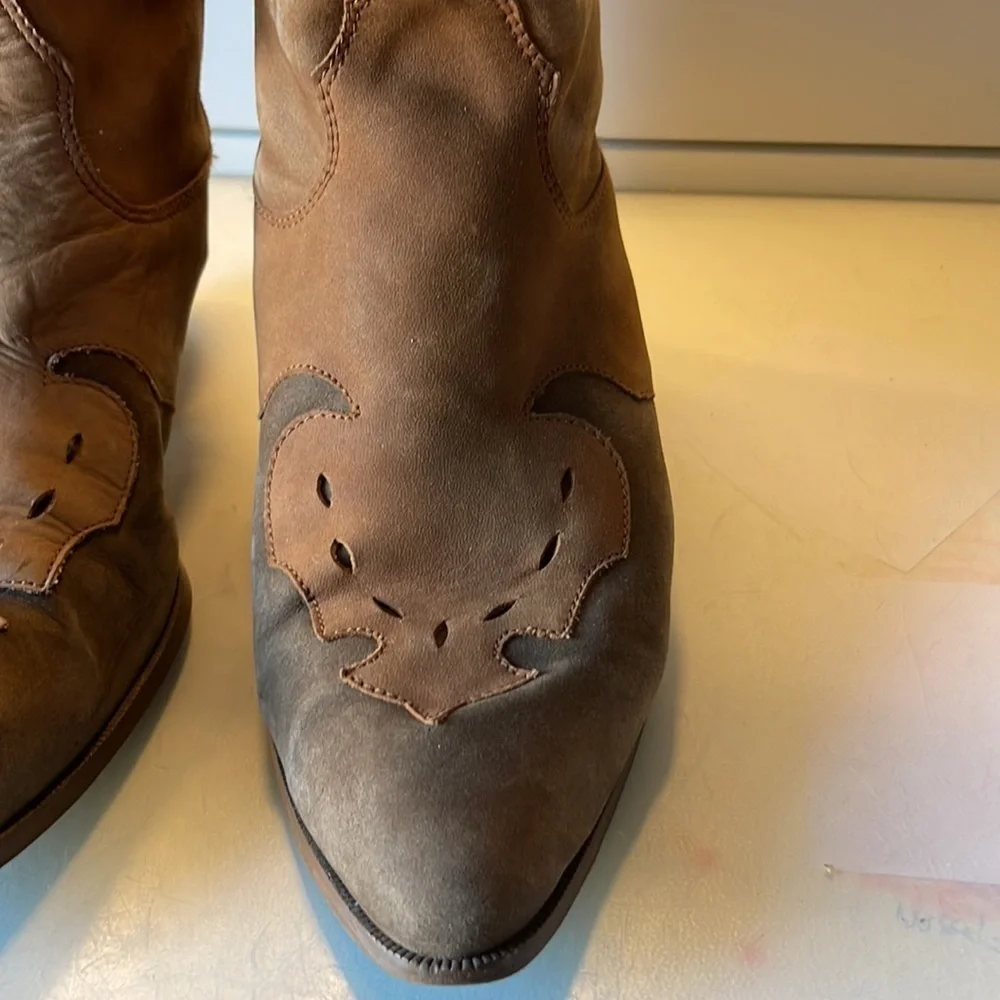 Bootalinos Pull On Cowboy Wéstern Boots. Size 10. D4/A - Picture 2 of 11